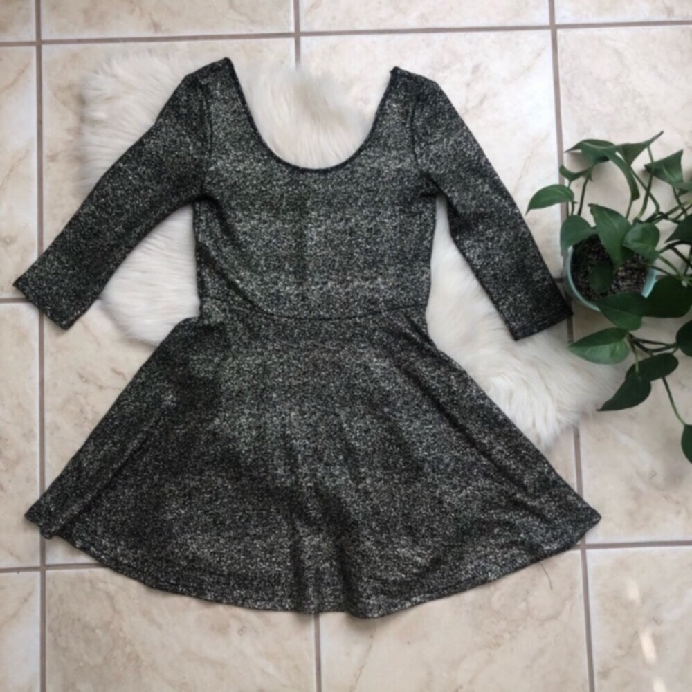 Bethany Mota Shimmery Skater Minidress
